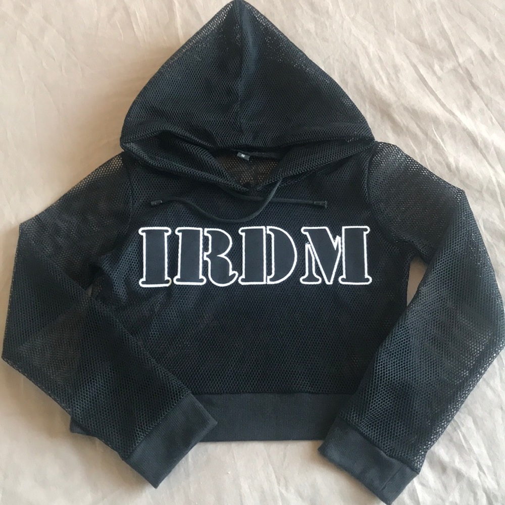 Chicago Iridium Crop Hoodie
